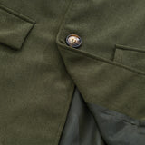 Manteau court col montant homme en velours côtelé