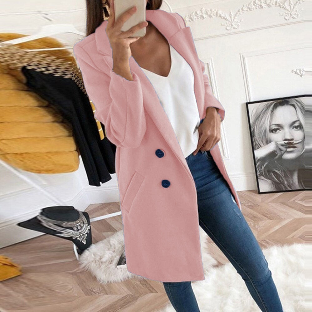 Manteau d'hiver femme chaud à doublure résistant au vent