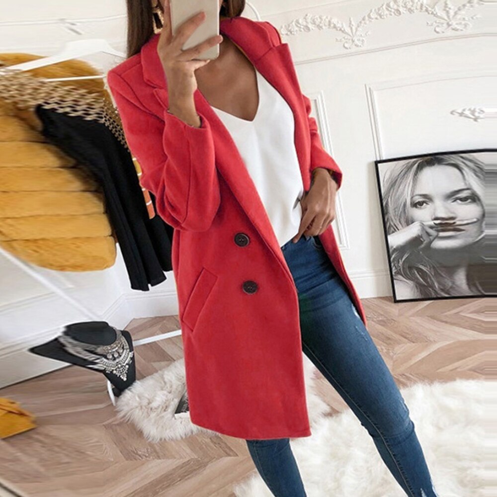 Manteau d'hiver femme chaud à doublure résistant au vent