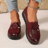 Mocassins Femme Cuir Orthopédiques Confort - Bordeaux