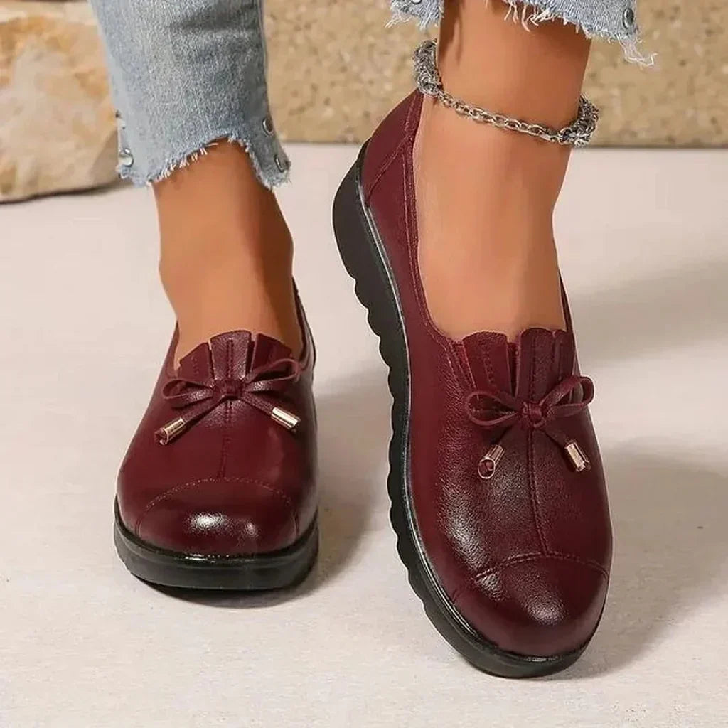 Mocassins Femme Cuir Orthopédiques Confort