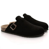 Mules Confort Homme Semelle Robuste - Noir