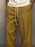 Pantalon Chino Homme Taille Réglable Pli Avant