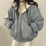 Parka d'hiver à capuche zippée pour femme