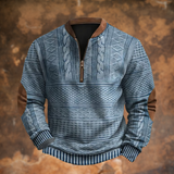 Polo Homme Coupe Moderne en Coton Automne - Bleu