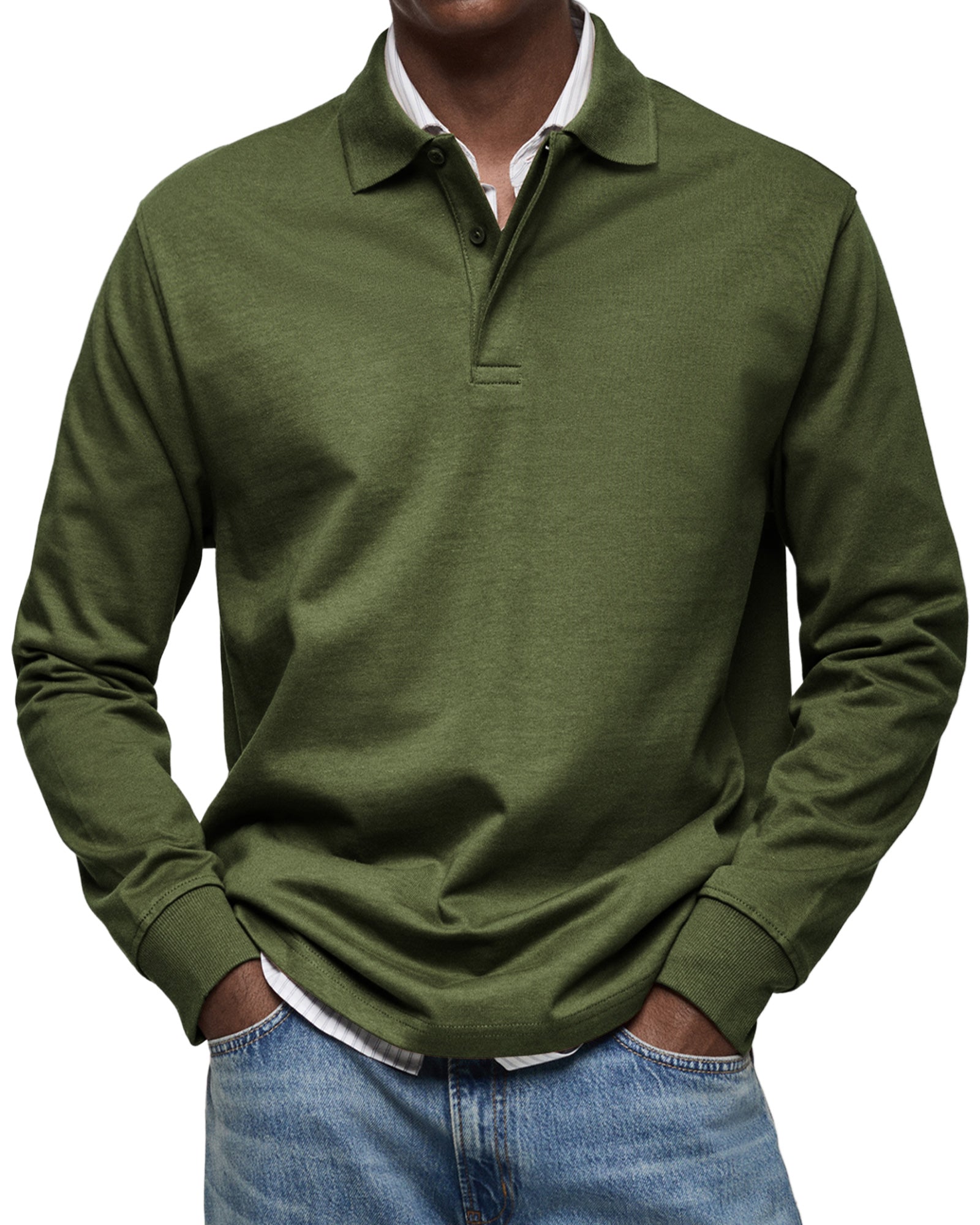 Polo manches longues homme luxe