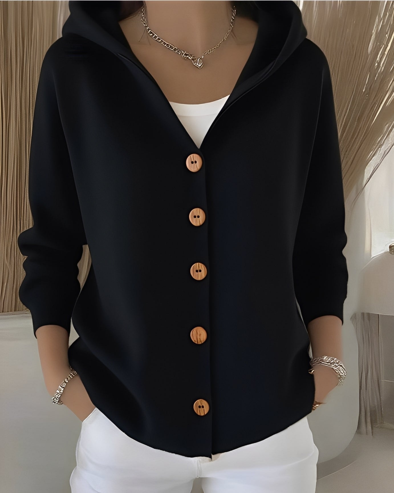Pull à capuche femme coupe confortable