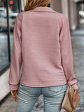 Pull Col V Zippé Femme