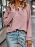 Pull Col V Zippé Femme