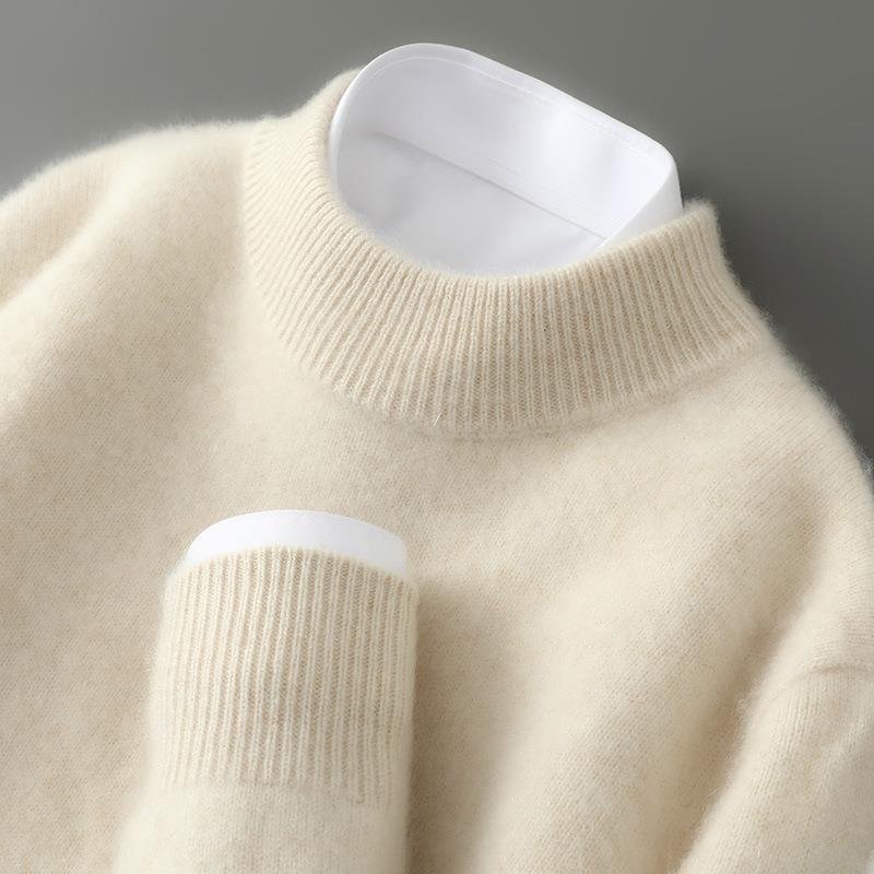 Pull en cachemire col V homme coupe ajustée