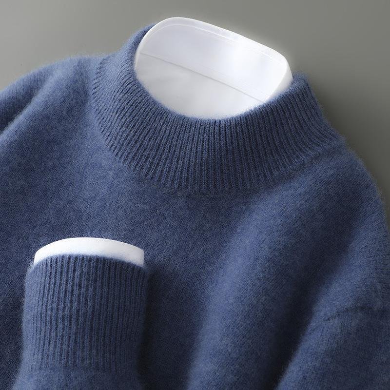Pull en cachemire col V homme coupe ajustée
