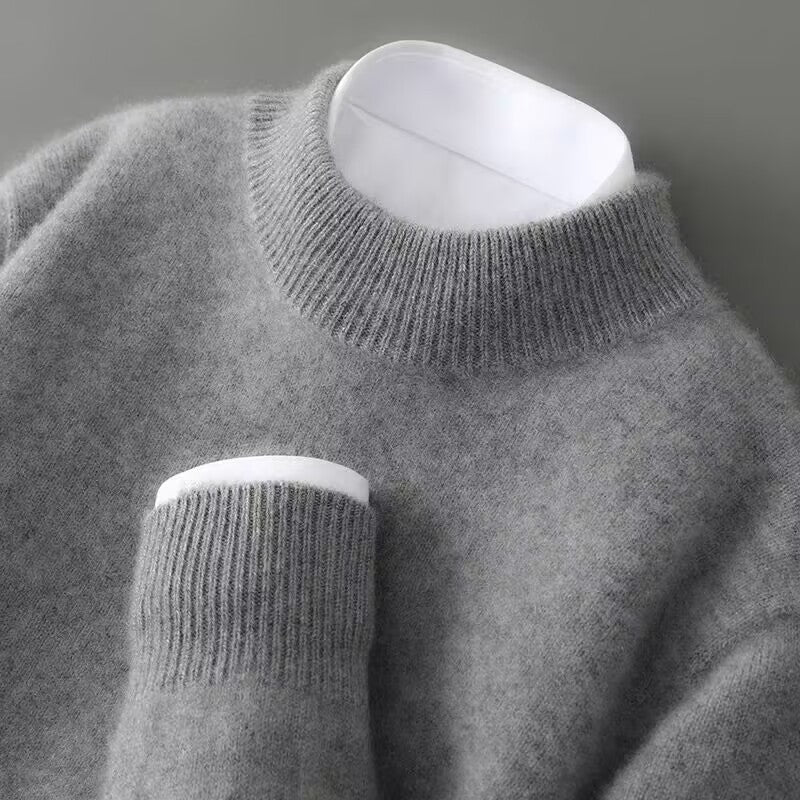 Pull en cachemire col V homme coupe ajustée