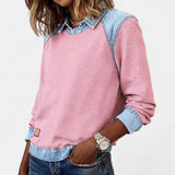 Pull femme manches longues léger coupe ajustée