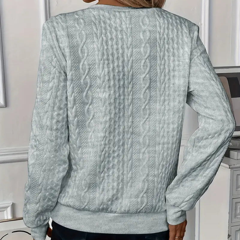 Pull Zippé Torsadé Femme