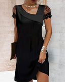 Robe en dentelle femme ajustée pour soirée et cocktail