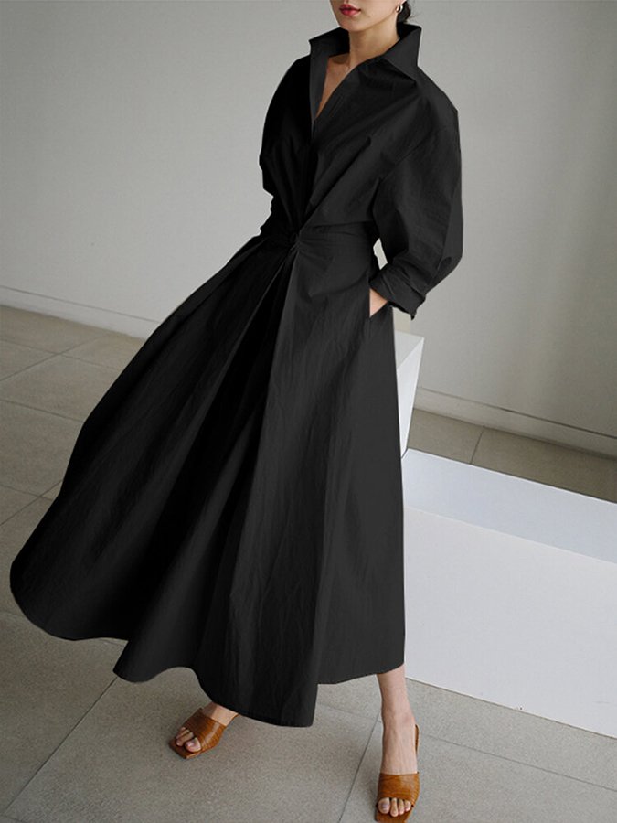 Robe longue fluide femme en tissu léger