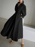 Robe longue fluide femme en tissu léger