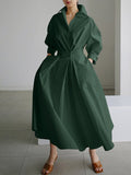 Robe longue fluide femme en tissu léger