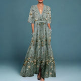 Robe Maxi Femme Motif Floral