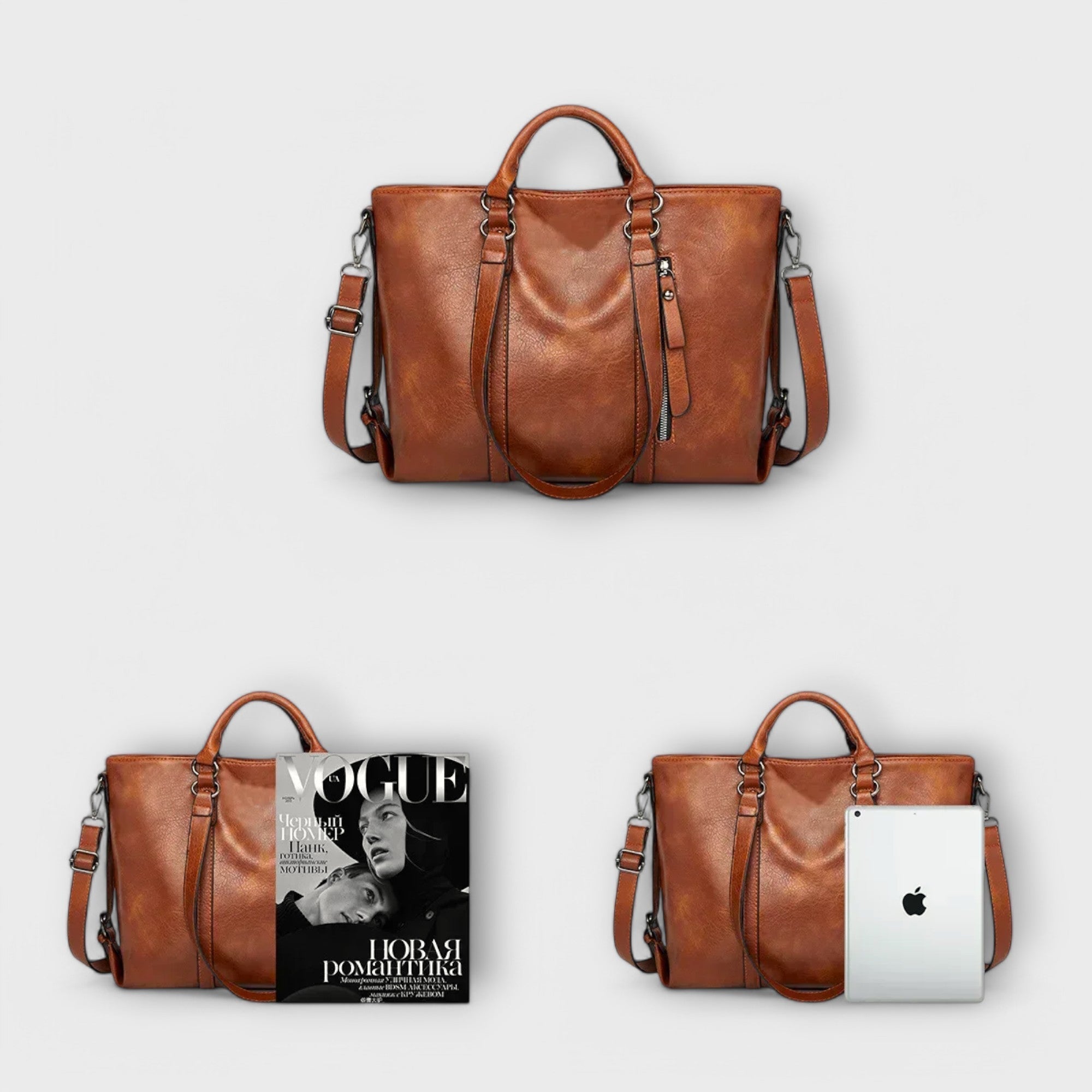 Sac Cabas en Cuir Femme Grand Format