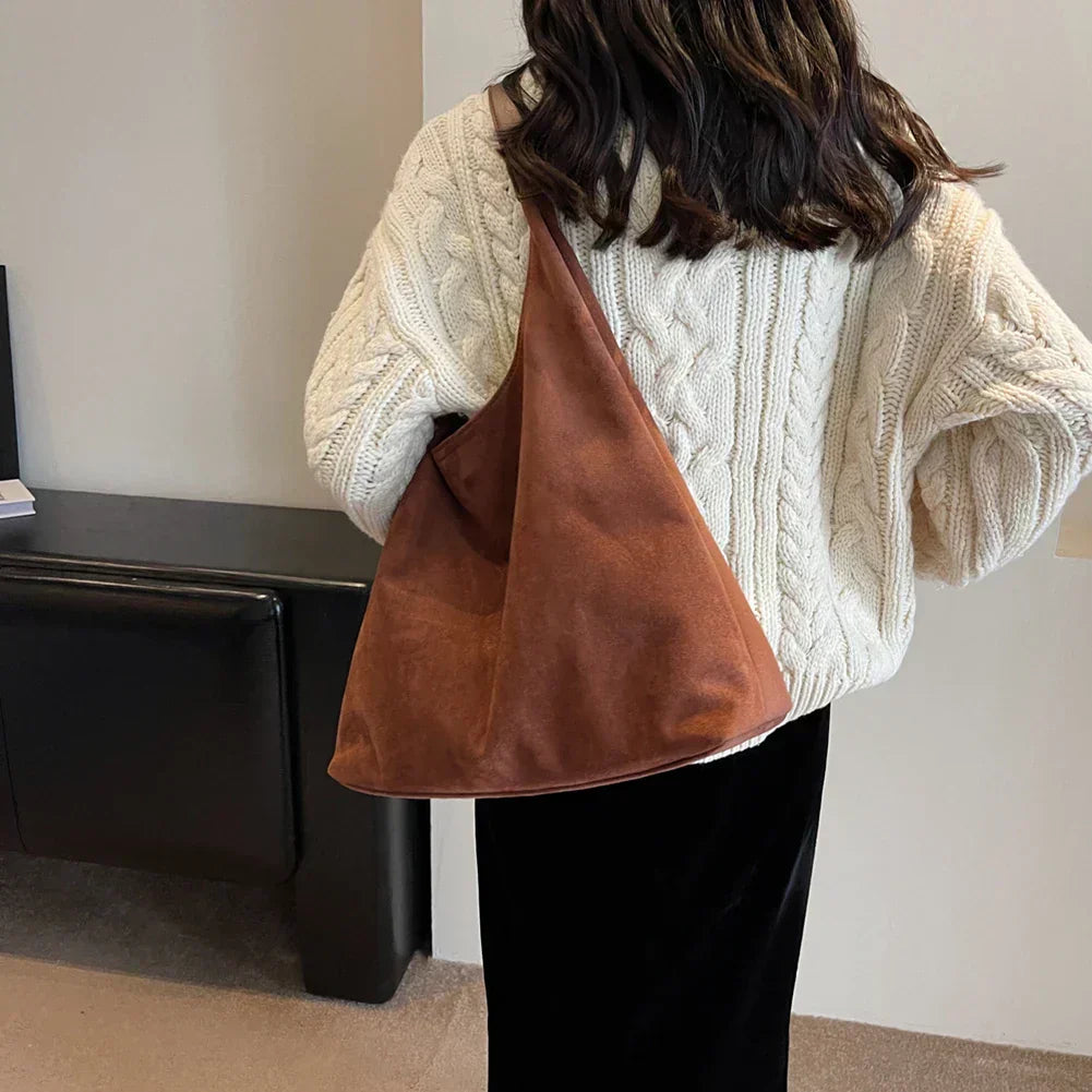 Sac Cabas en Daim Femme Anses d'Épaule
