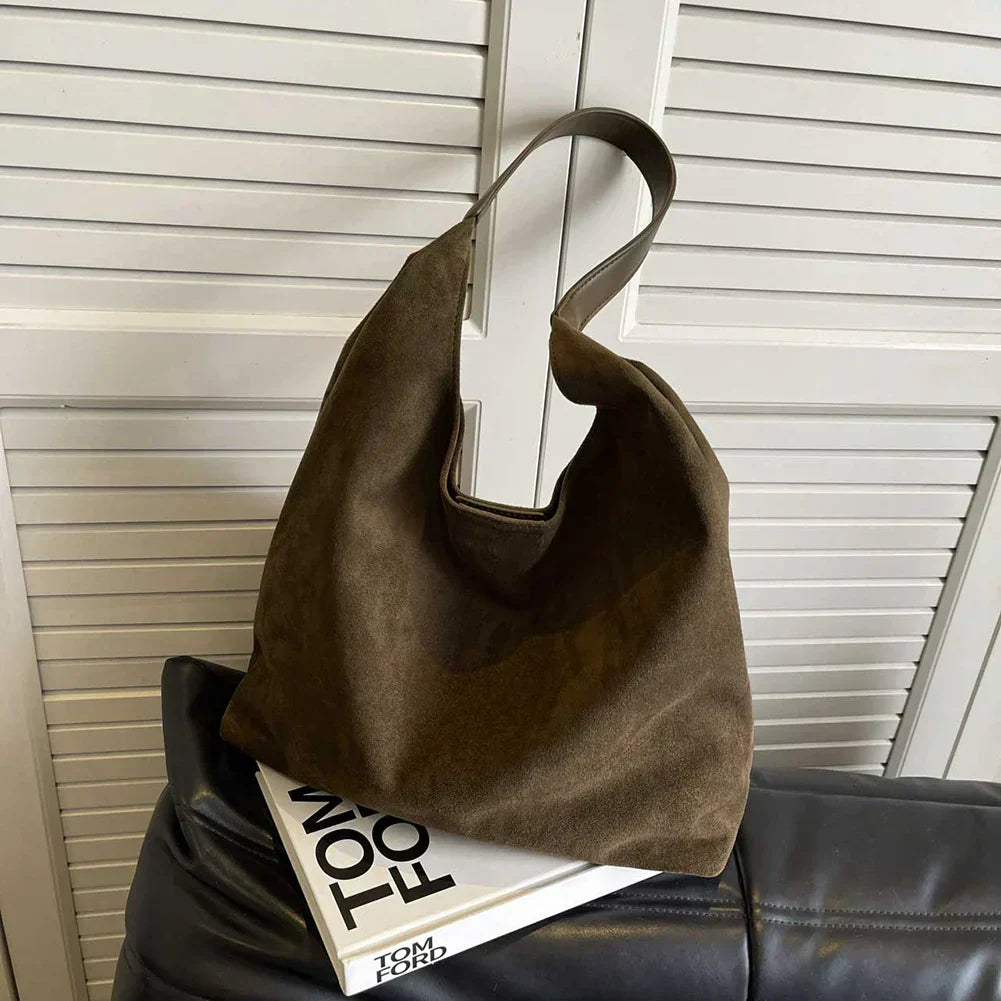 Sac Cabas en Daim Femme Anses d'Épaule