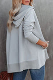Sweat à Capuche Henley Oversize Femme