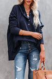 Sweat à Capuche Henley Oversize Femme