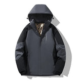 Veste de ski femme color block manches longues - Gris