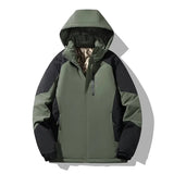 Veste de ski femme color block manches longues - Vert