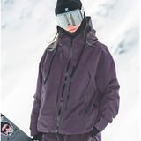 Veste de ski imperméable femme matelassée coupe-vent - Violet