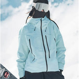 Veste de ski imperméable femme matelassée coupe-vent