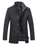 Veste d'hiver isolée homme chaude coupe ajustée - Gris