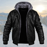 Veste en cuir homme coupe ajustée