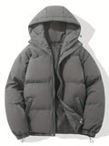 Veste matelassée femme légère à capuche zippée - Gris foncé