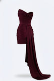 Robe Courte Corset Draperie Asymétrique Moulante Élégant