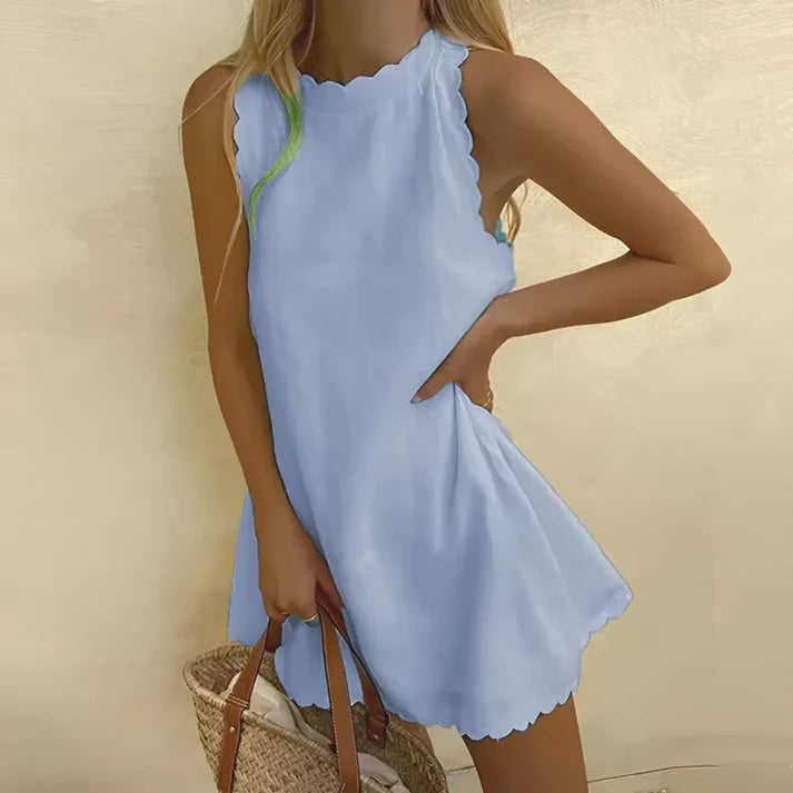 Robe d'Été Streetwear Chic en Tissu Respirant et Léger