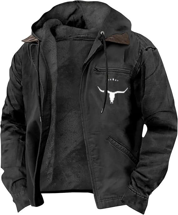 Alain - Veste Similicuir Capuche Teddy