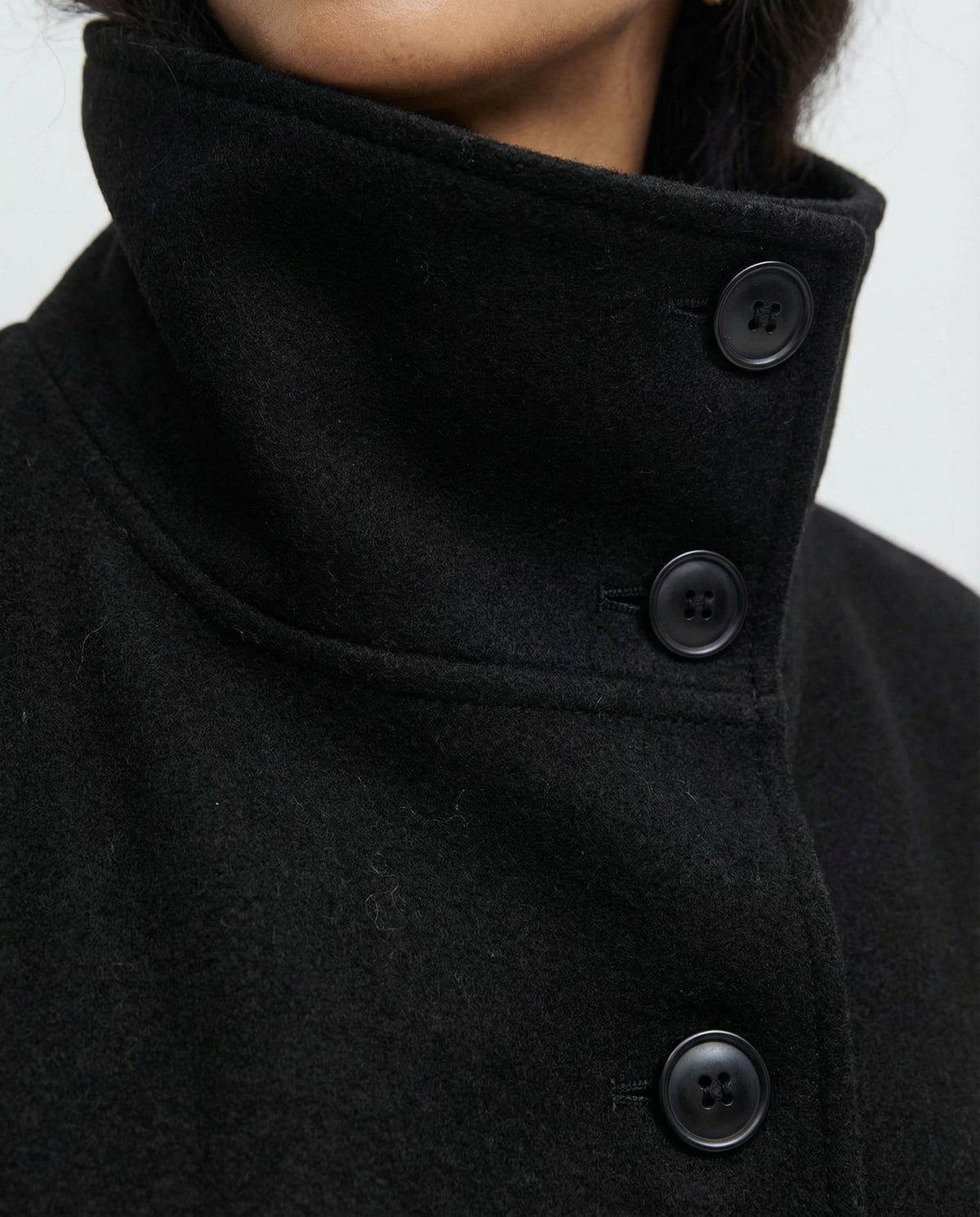 Alexandrine - Veste Cape Col Montant