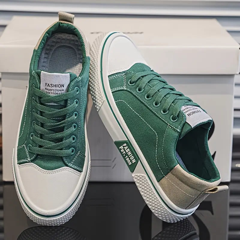 Baskets Confort Semelle Amortissante Doublure Respirante - Vert