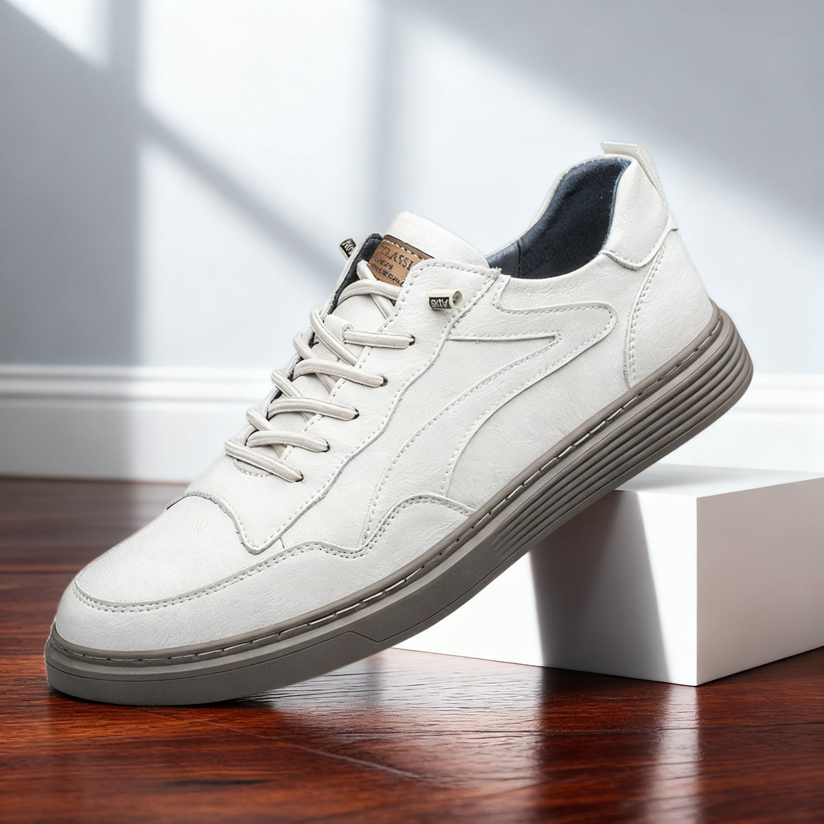 Baskets en cuir confort