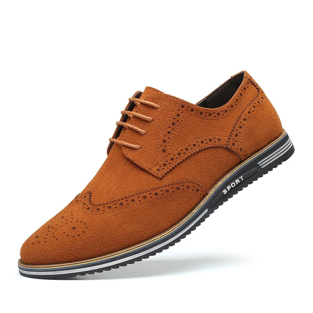Baskets homme en cuir élégantes - Brun