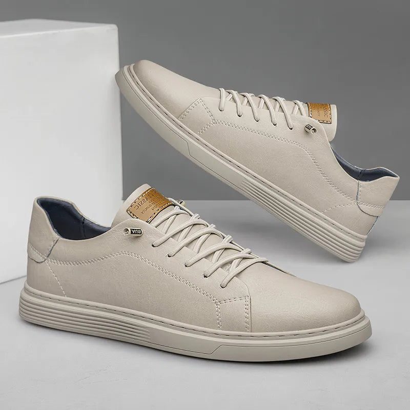 Christelle - Baskets Oxford Cuir Lacets