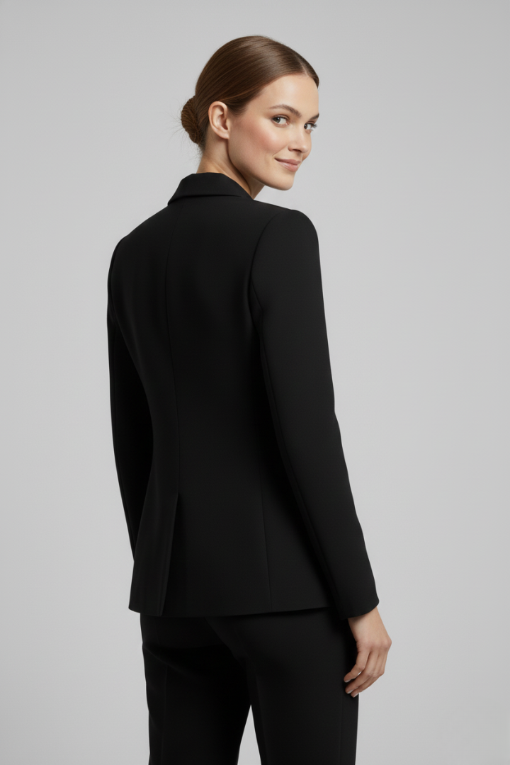 Valentine - Blazer Croisé Boutons Dorés