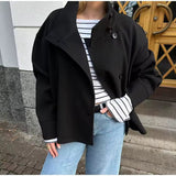 Blazer double boutonnage femme coupe ajustée courte