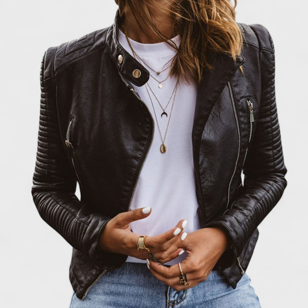 Blazer femme coupe ajustée chic - Noir