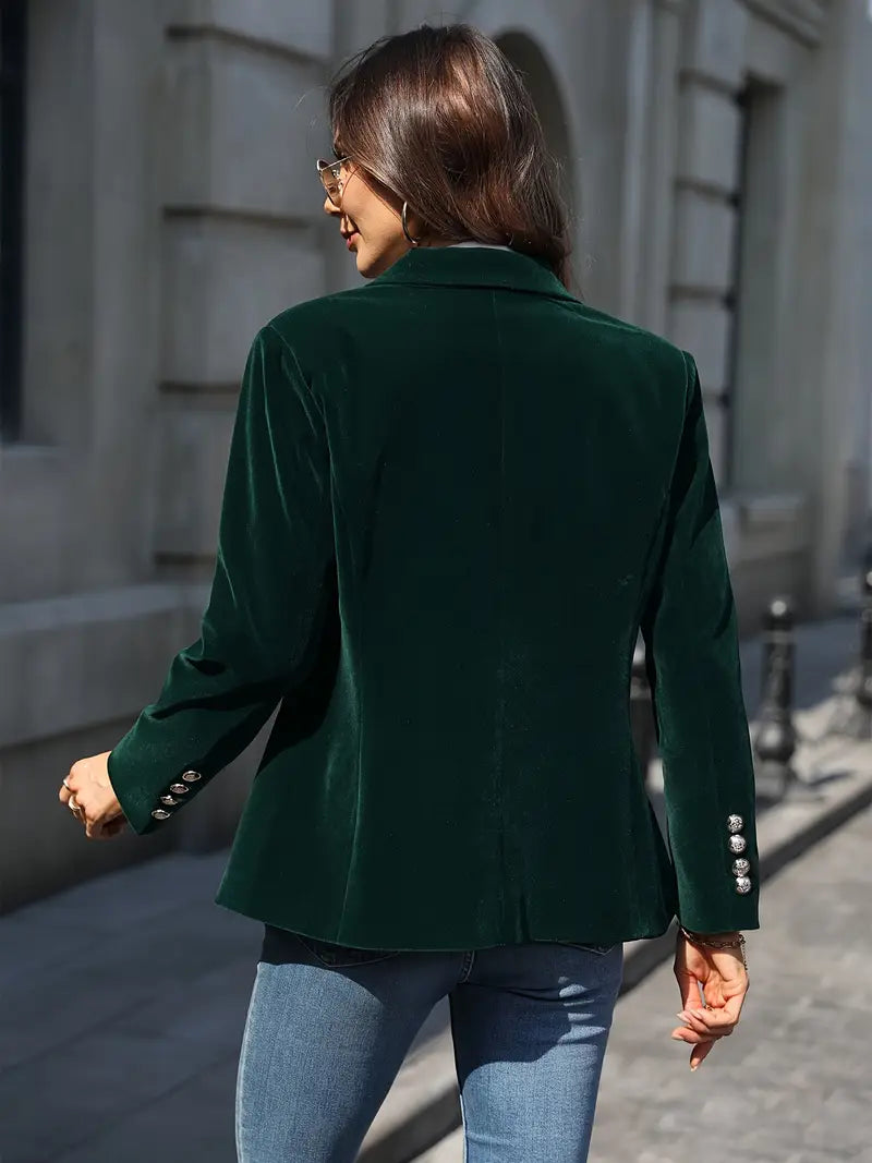 Nicole - Blazer Velours Ajusté