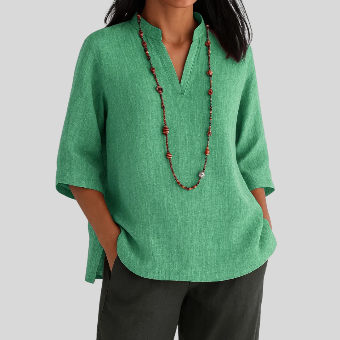 Blouse femme coupe ample décontractée légère
