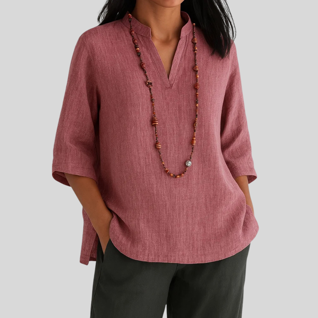 Blouse femme coupe ample décontractée légère