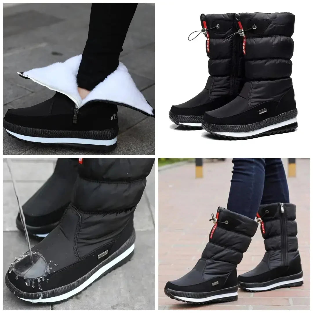 Bottes de Neige Femme Imperméables Fourrées